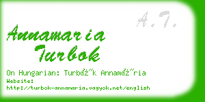 annamaria turbok business card